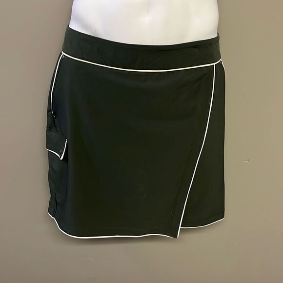 Greg Norman Olive Green Women’s Pull-on Golf Skort with Built-in Shorts- Size 12 - Picture 1 of 14